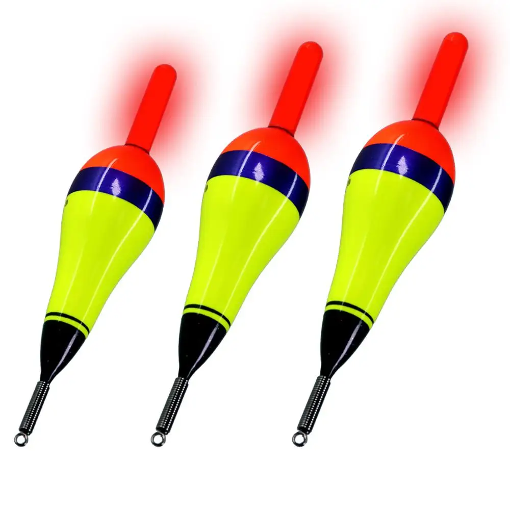 

1pc #1.5 #2.0 #3.0 LED Fishing Float Luminous Electronic fishing Bobber Buoy Glowing Night Float For Rock Fishing