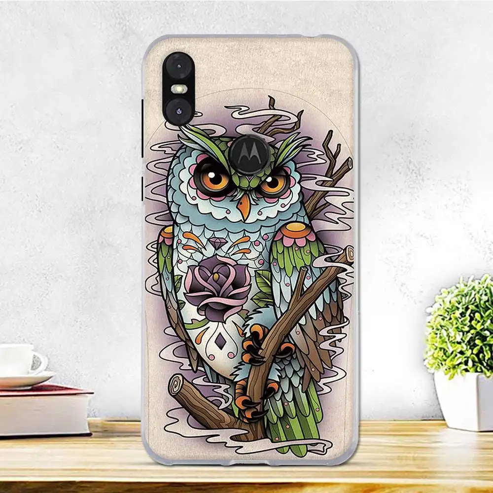 Чехол для Motorola One, силиконовый мягкий ТПУ чехол для мобильного телефона, милый бампер, черный чехол для Fundas Moto P30 Play, чехол для телефона