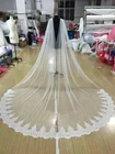 Женская белая Фата, Длинная свадебная накидка длиной 3 метра, свадебные аксессуары