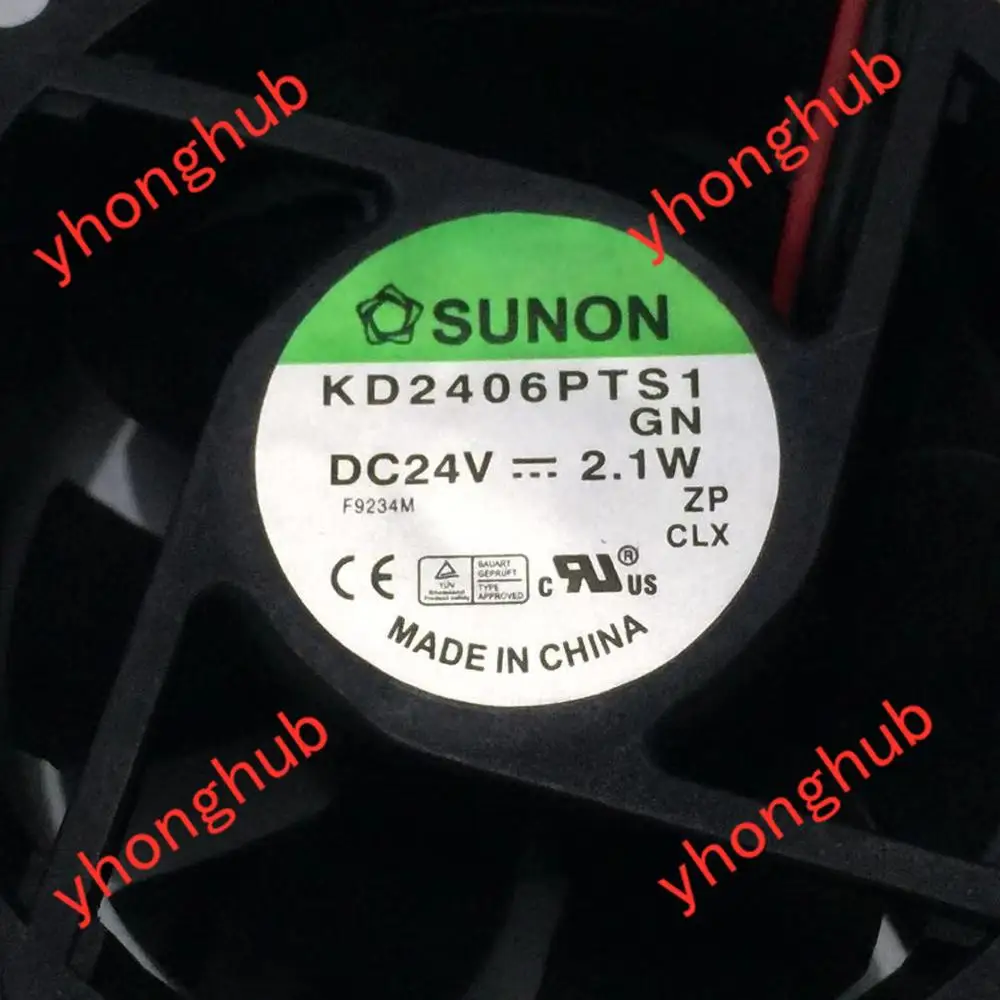 SUNON KD2406PTS1 DC 24V 2 1 W проводной 60x60x25 мм Сервер вентилятор охлаждения|square fan|server fandc 24v fan