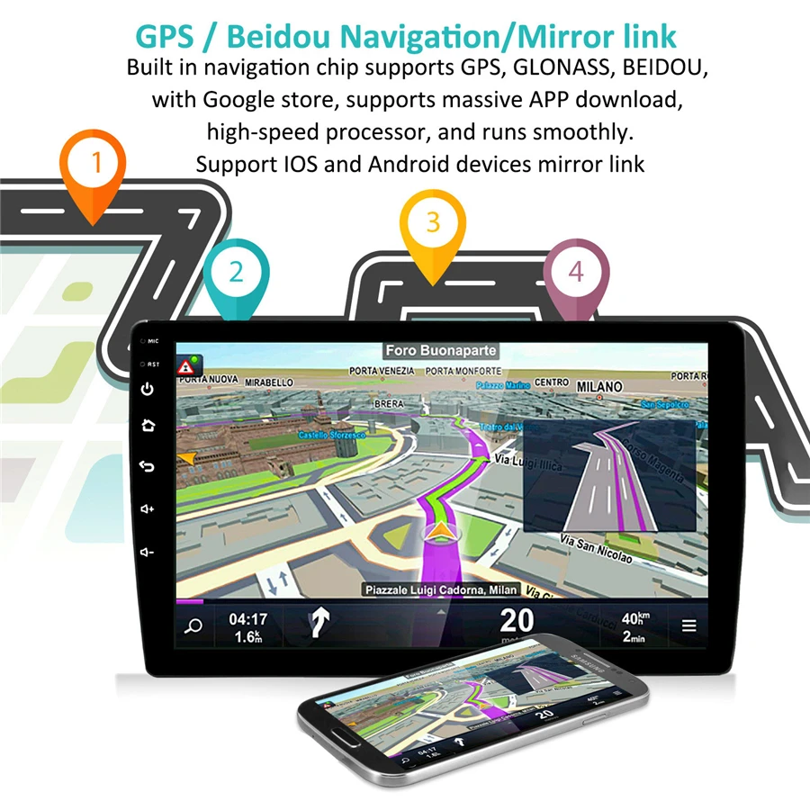 2G+ 32G 2 Din Android 9,1 Автомобильный мультимедийный MP5 плеер gps навигация радио для Honda Accord 2008-2013 Авто Стерео Bluetooth Камера