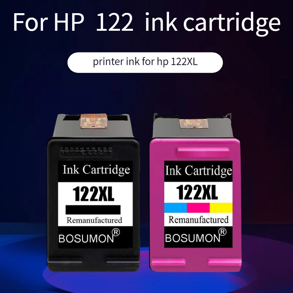 Bosumon Заправляемый картридж 122XL 122 XL для hp Deskjet 1000 1050 1510 2000 2050 2540 3000 3050 1050A 2050A 3050A принтер