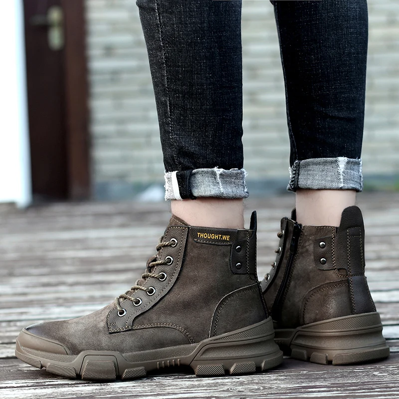 Новые ботинки зимние военные кожаные для мужчин боевые тактические askeri bot