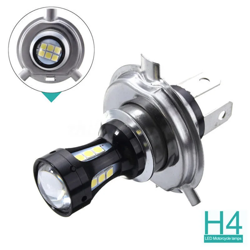 

H4 Motorcycle 3030 18 SMD LED Headlight Head Light Lamp Bulb 6500K 12-24v12-24v H4 3030 18 SMD LED Motorcycle Headlight