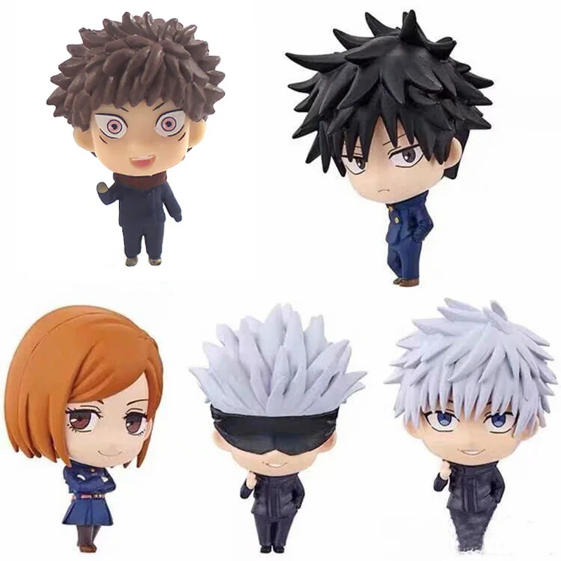 

Jujutsu Kaisen Anime Action Figures Gojo Satoru Yuji Itadori Mini Nobara Figurines Collectible Doll Kids Toys for Children Boys