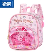 takara tomy cute cartoon hello kitty waterproof portable transparent small bag simple and comfortable childrens backpack