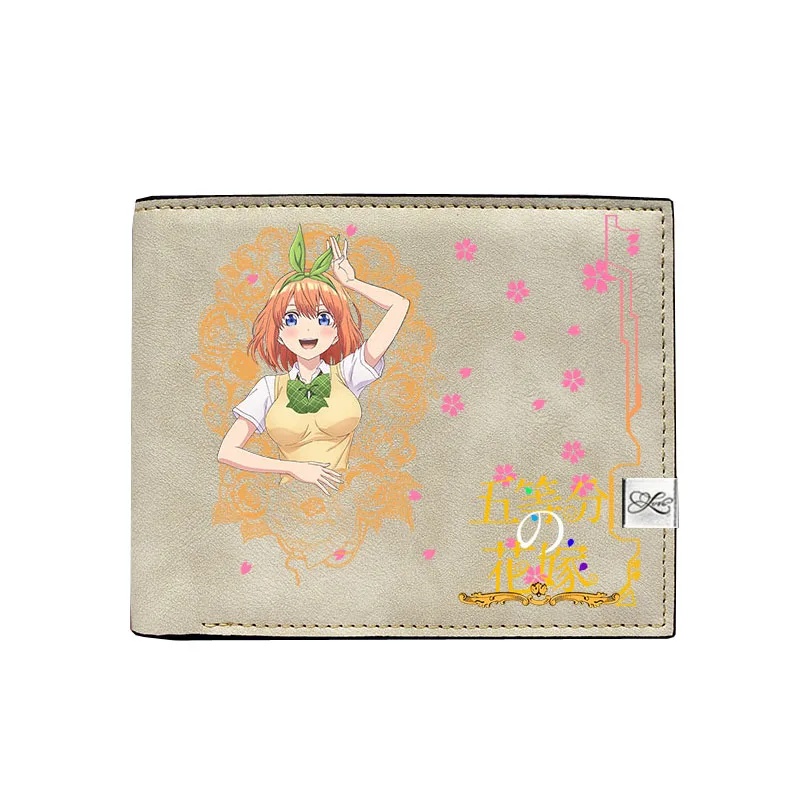 Quintuplets женские портмоне из искусственной кожи короткий кошелек Kawaii ID Card Holder Nakano Miku Money Phone сумки