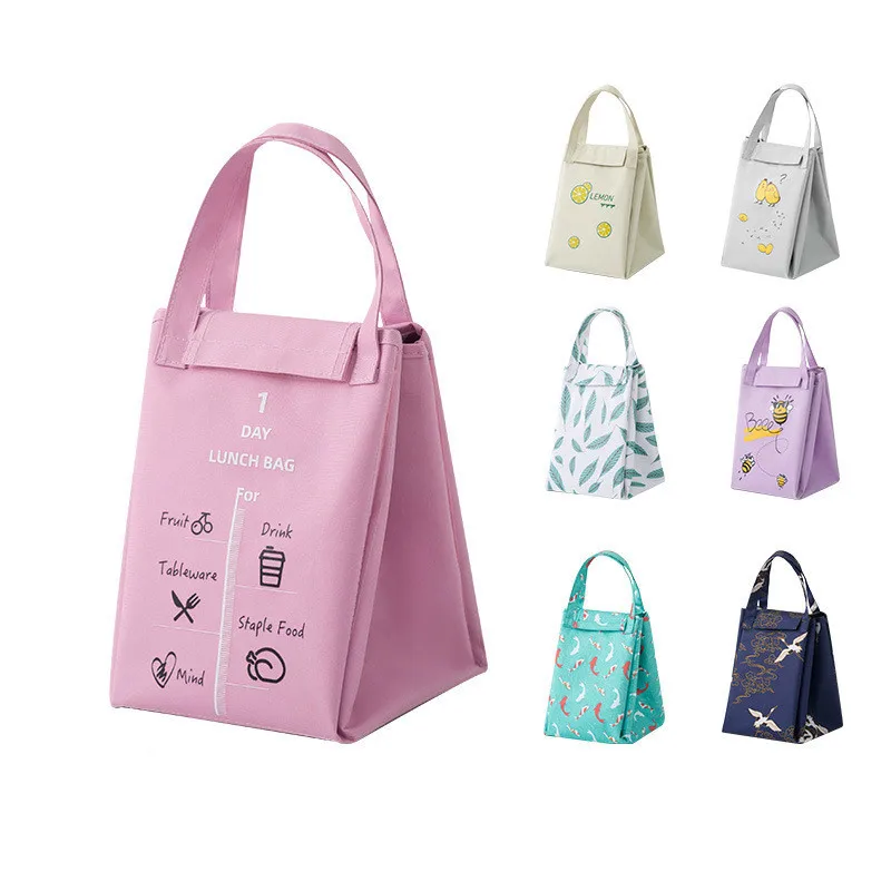 

New Oxford Cloth Insulation Bag with Meal Bag Foldable Waterproof Lunch Bagss Takeaway Ice Bag