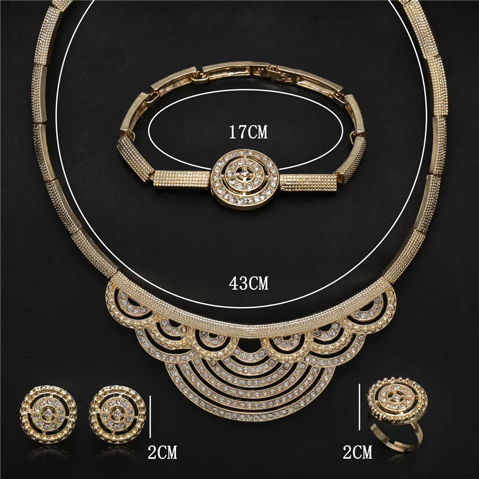 

Fani Dubai gold colorful jewelry set fashion African Beads jewelry set Wholesale Nigerian wedding woman accessories jewelry set