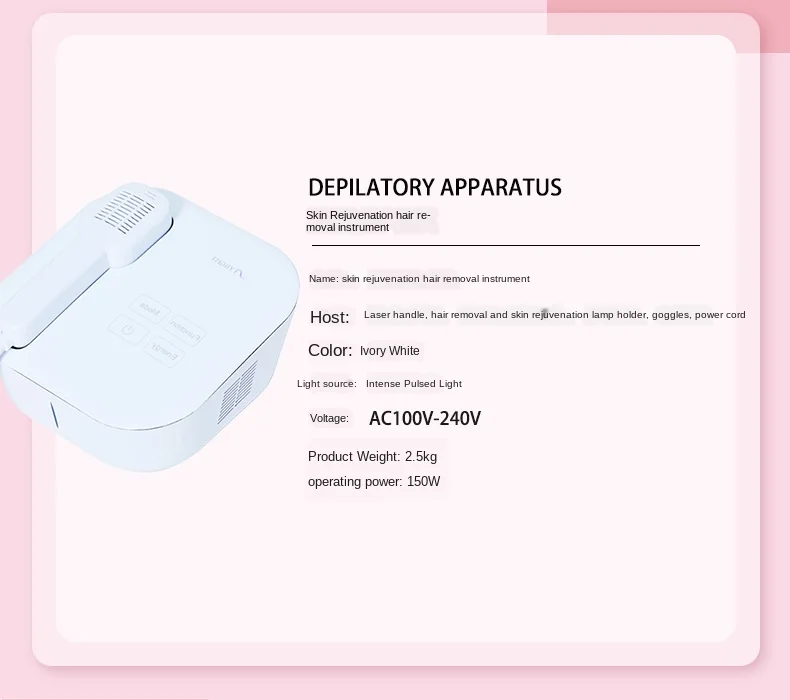 

Elight IPL Permanent Hair Removal IPL Laser Epilator Bikini Armpit Leg Women Laser Hair Removal Skin Rejuvenation Beauty Machine