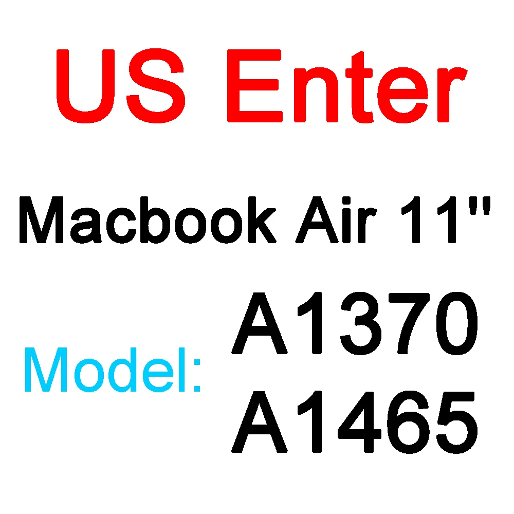 ТПУ Клавиатура чехол для Macbook Air 11 12 13 Pro 13 15 retina тонкая Сенсорная панель матовый прозрачный чехол - Цвет: US Air 11