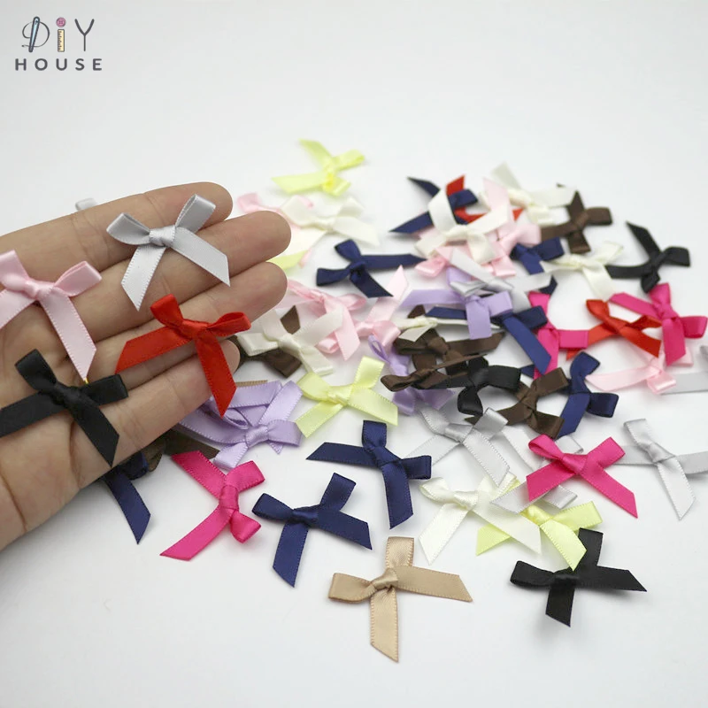 50 200 шт. атласные банты для рукоделия принадлежности рождественской вечеринки