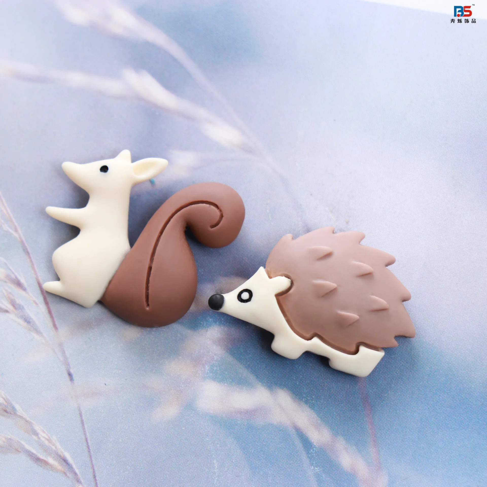 Резиновые банты для волос в виде медведя собаки ежа 10 шт. кабошоны скрапбукинга |