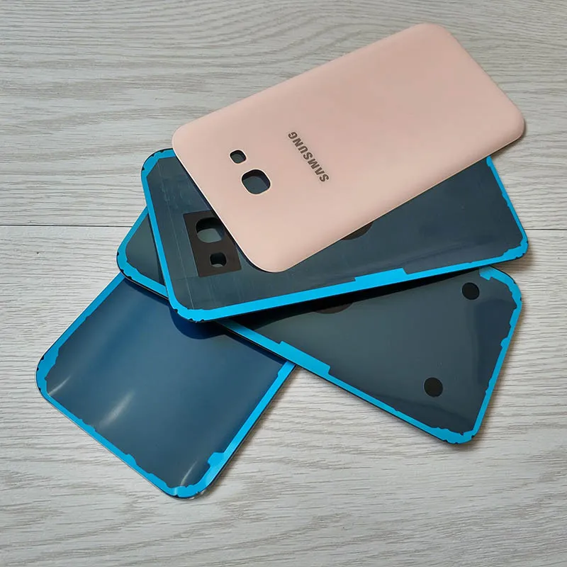 Задняя крышка батарейного отсека Samsung Galaxy A7 2017 3D стеклянный задний корпус сменная