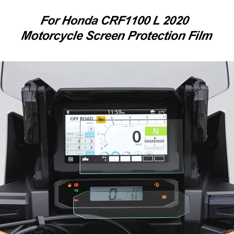 

2 Set Motorcycle Cluster Scratch Protection Film Screen Protector for Honda CRF1100L CRF 1100 L 2020 Accessories