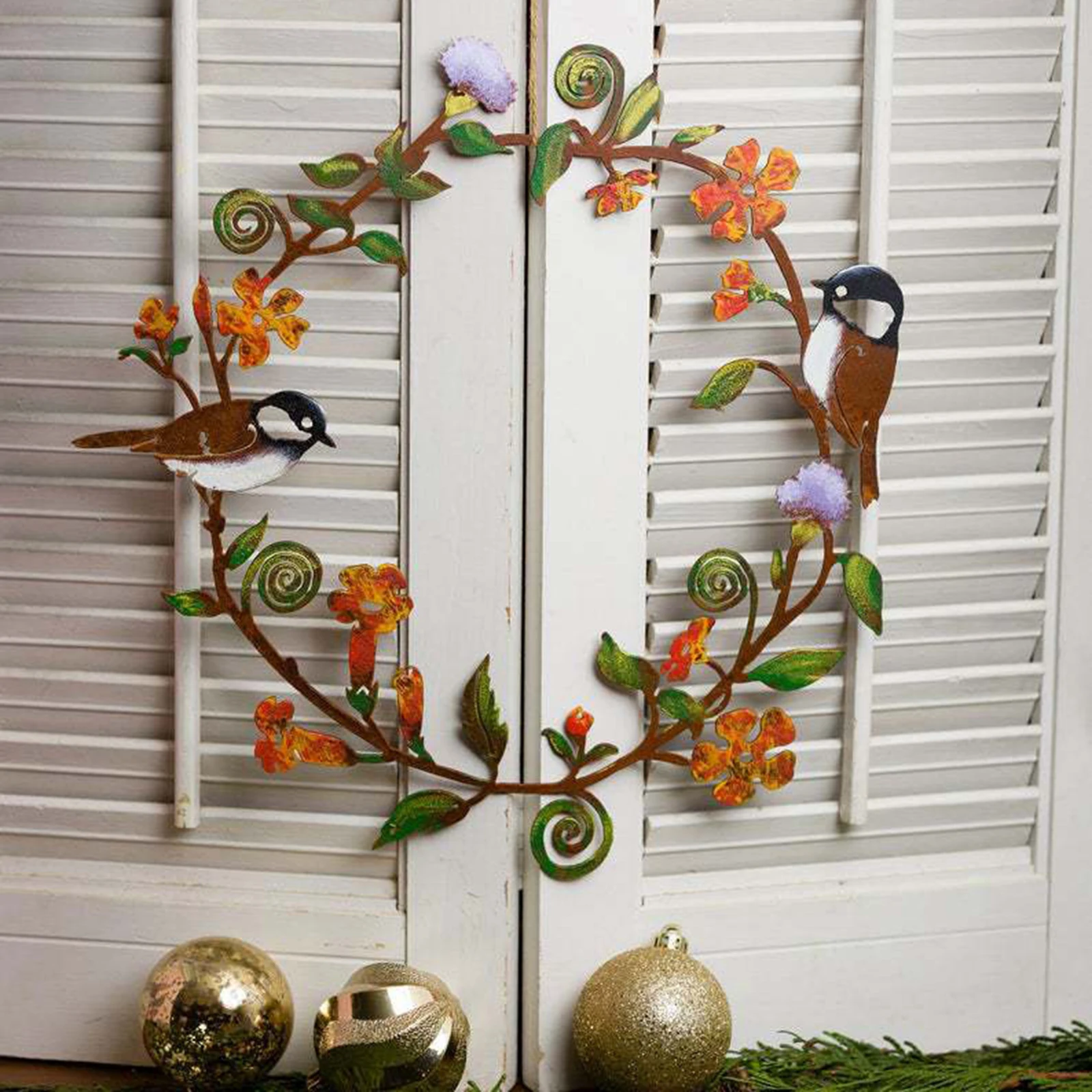 

Metal Art Garland Decor for Entrance Door Wall ing Sculpture Decoration