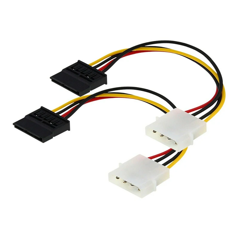 2019 Горячая IDE/SATA 4-контактный разъем для Serial ATA SATA 15-контактный Мощность кабель с