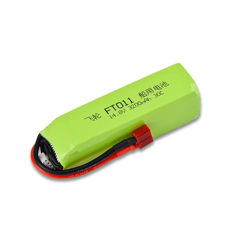 

4S 14.8V 3200mAh Lipo Battery 30C T Plug Connector for Felun FT010 FT011 RC Remote Control Boat Spare Parts