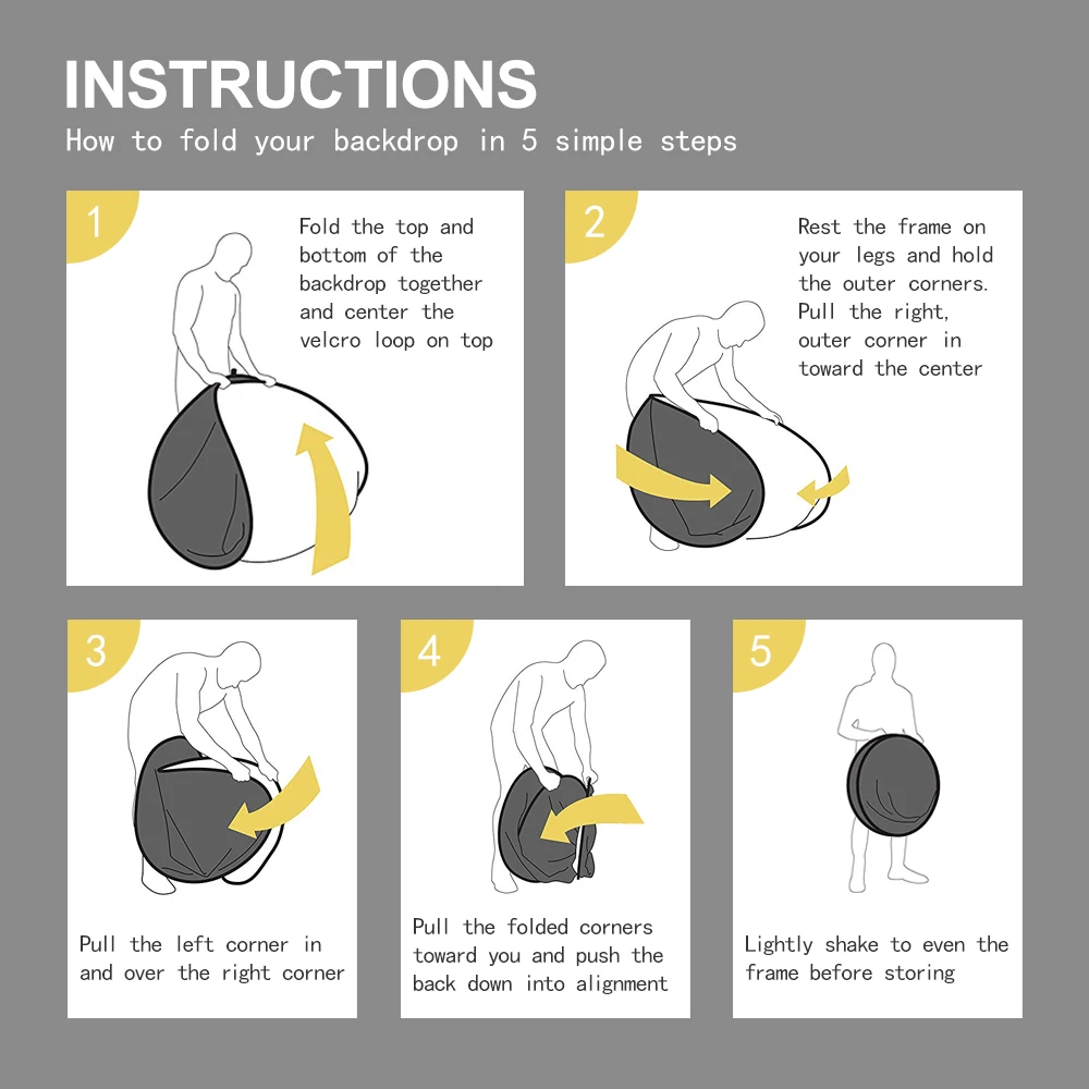 Отражатель светильник 110 см 4-в-1 набор фотоотражателей с металлической треногой