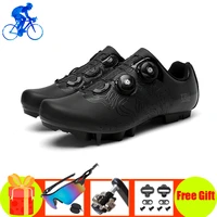 cycling sneakers breathable self locking professional wear resistant mountain bike shoes add spd pedals racing bicycle sneaker