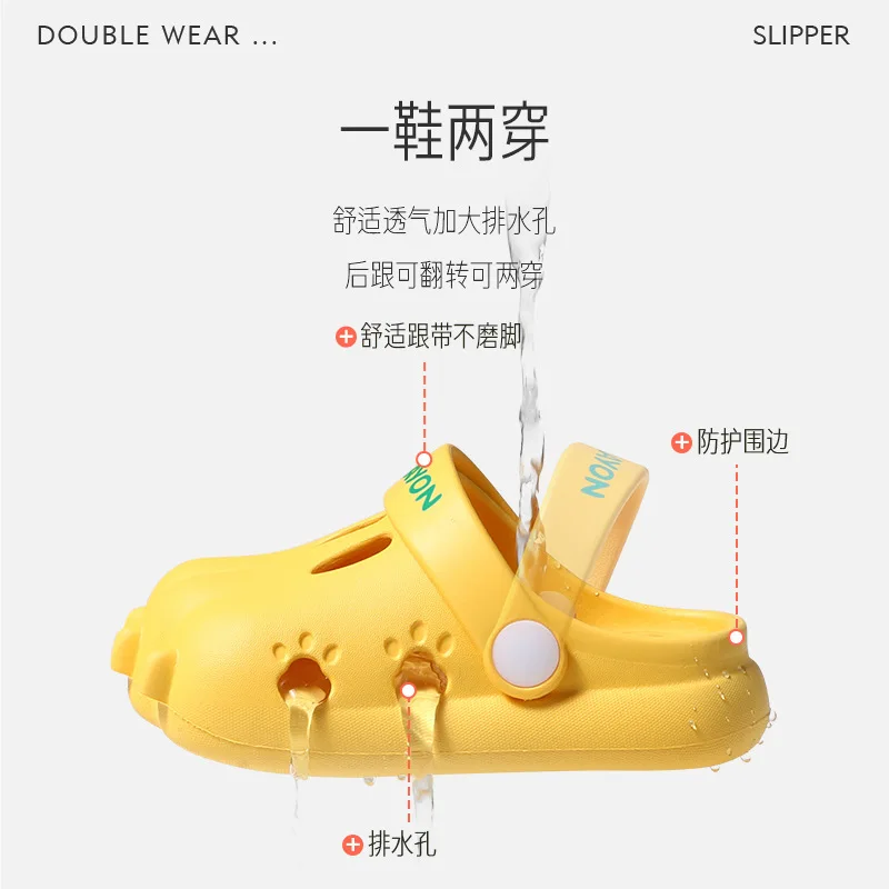 Сланцы Детские с тигровыми крапанами дышащие сандалии для дома и душа