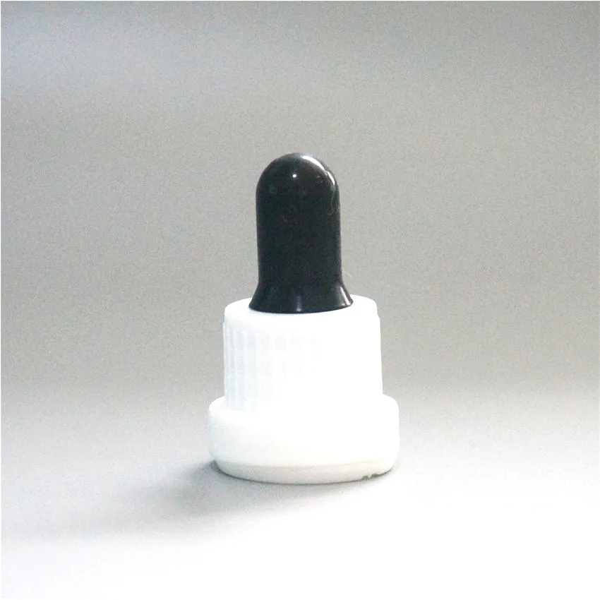 

5/10/15/20/30/50/100ml Portable Reusable Cosmetic Essential Oil Bottle Black Rubber Head Dropper Cap Refillable Clear Containers