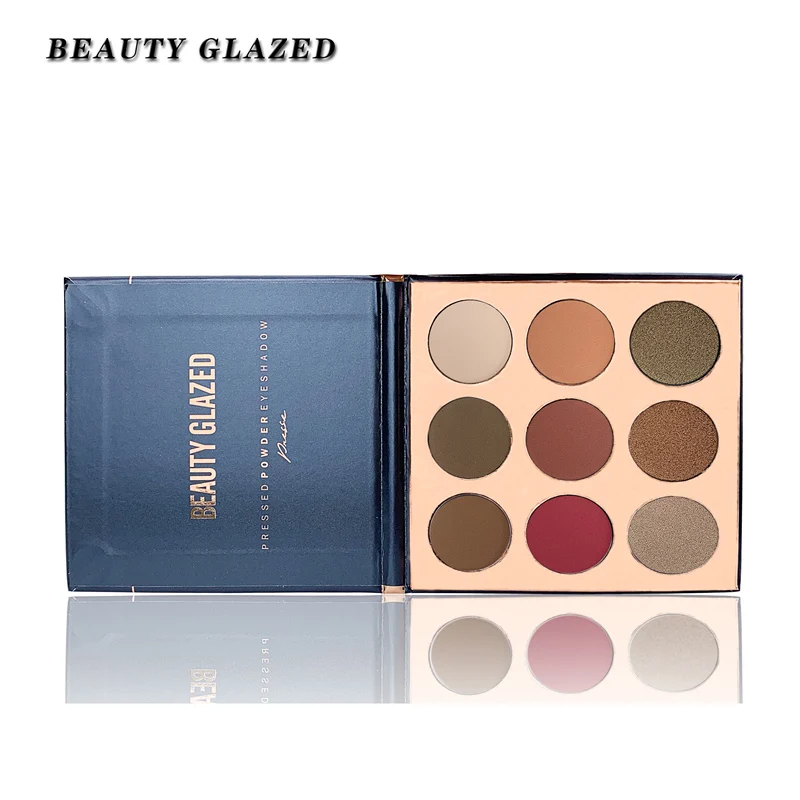 Палетка теней для век Beauty Glazed матовые алмазные блески спиральные бронзовые тени