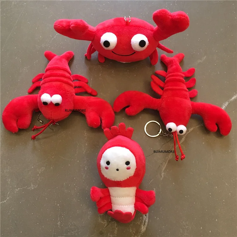 Новая маленькая подвесная игрушка брелок прибл. 11 см Мягкая кукла краб с