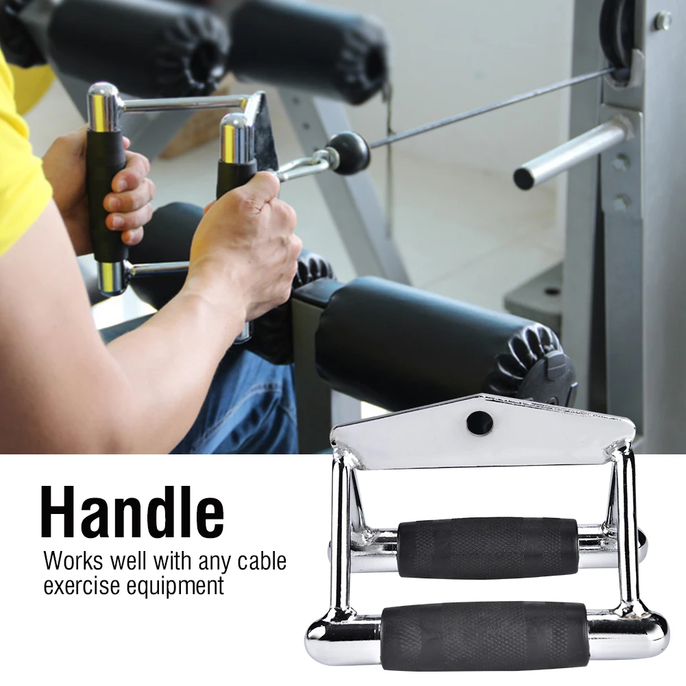 

Steel Chinning Triangle Bar Handle Gym Training Exercise Cable Attachment for cable machines in home or gym training