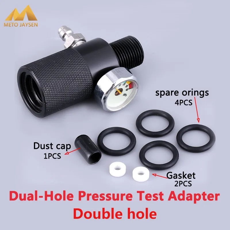 Пейнтбол страйкбол PCP двойное отверстие давление воздуха тестовый адаптер