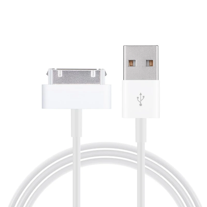 30 Pin USB кабель, для iPhone 4, iPhone, 4S, iPad Mini 1/2/3, iPod Touch, iPod Nano, мобильный телефон зарядный кабель для передачи данных-10 шт