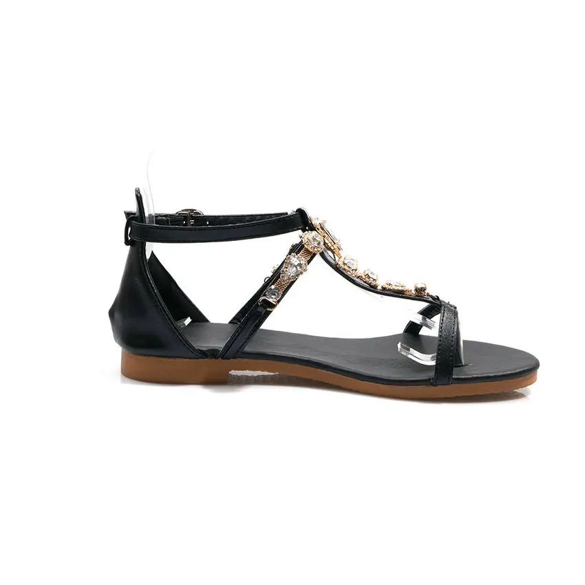 Женские сандалии из искусственной кожи на низком квадратном каблуке размеры 34-43 |