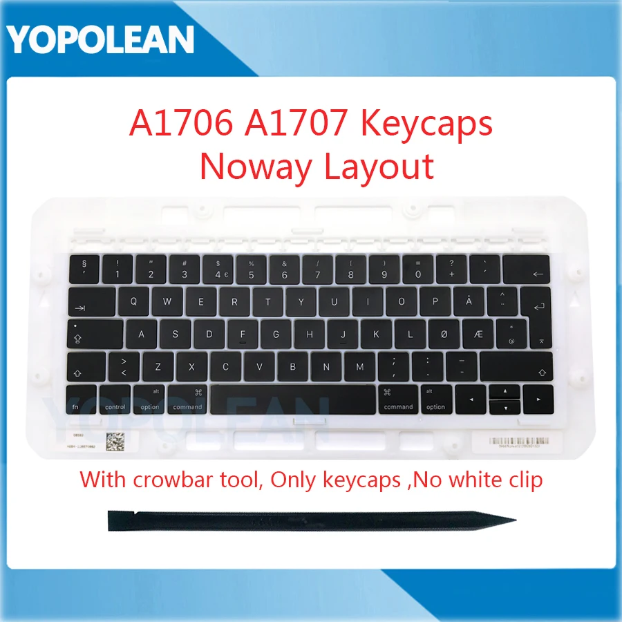 Оригинальные норвежские клавиши без клавиатуры колпачки для клавиш Macbook Pro Retina 13