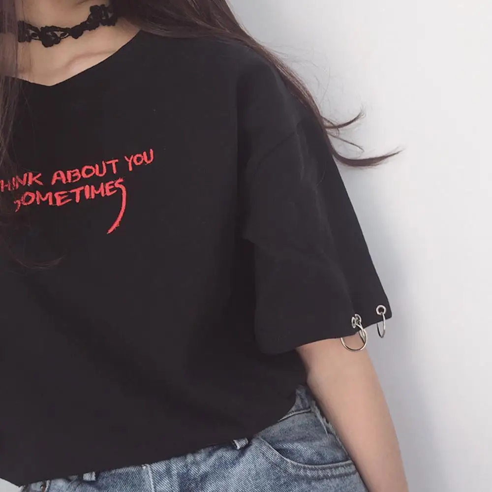 Летние топы в Корейском стиле с вышивкой Ulzzang Harajuku женские повседневные рубашки