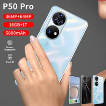Versão global smartphone p50 pro 5g 16gb + 1tb 7.3 Polegada desbloquear telefone móvel dupla sim face id 6800mah qualcomm 888 celular (1)