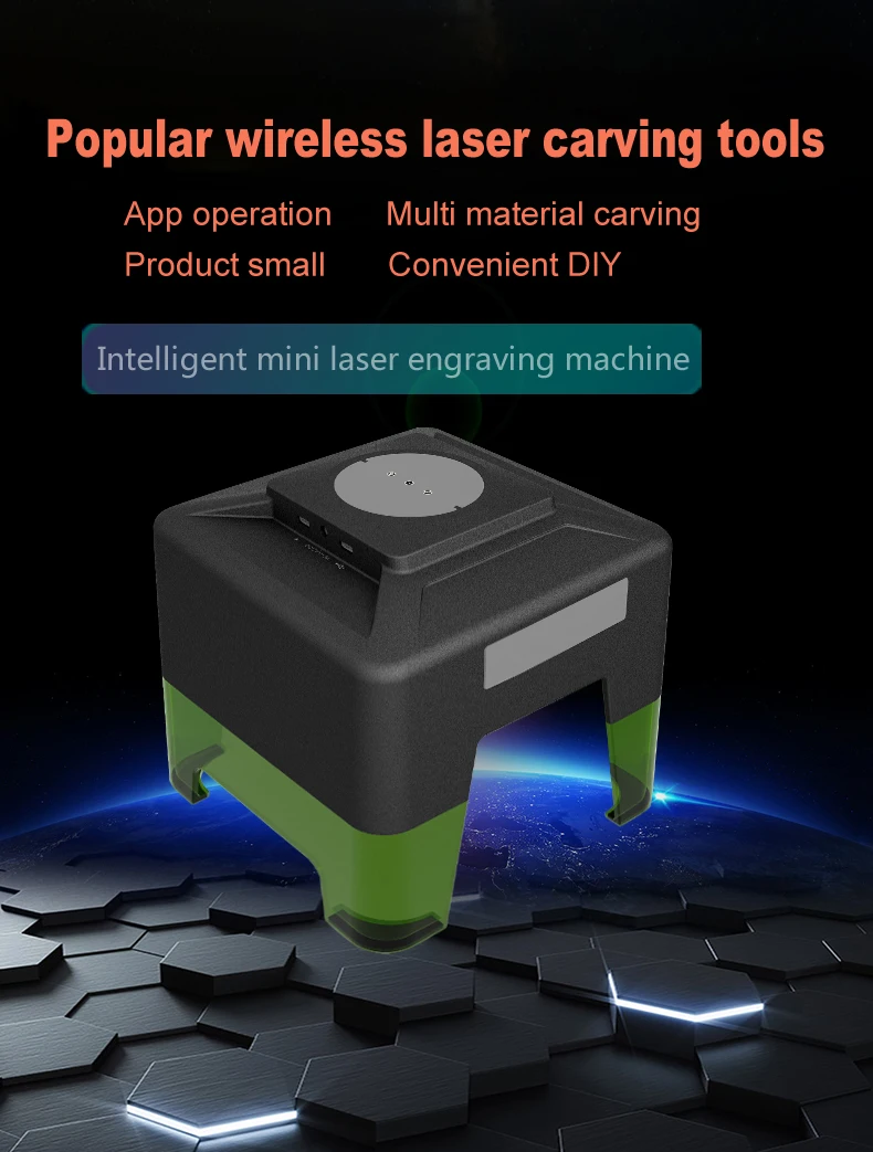1600mw CNC Laser Engraving Machine Mini Desktop Printer DIY Automatic Cutting 3w Engraver | Инструменты