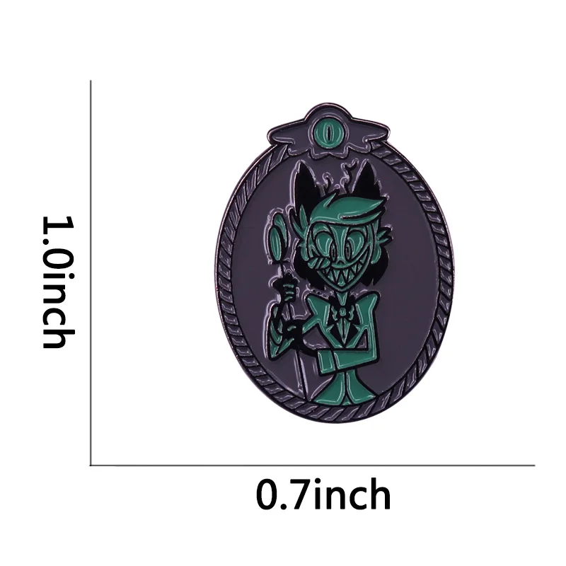Portrait of Alastor Enamel Pin Comedy Fantasy Animation Jewelry | Украшения и аксессуары