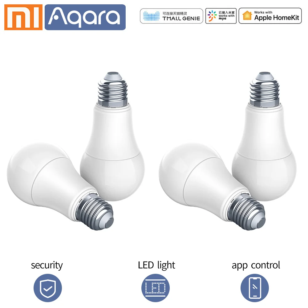 Aqara Smart bulb Xiaomi smart lamp White Color LED lamp Light Work with smart Home Kit and for xiaomi smart Home - Цвет: 4PCS