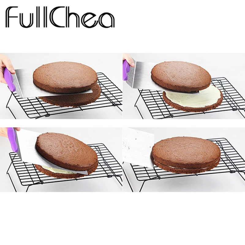 FullChea инструменты для приготовления пищи Красный Фиолетовый торт саптула