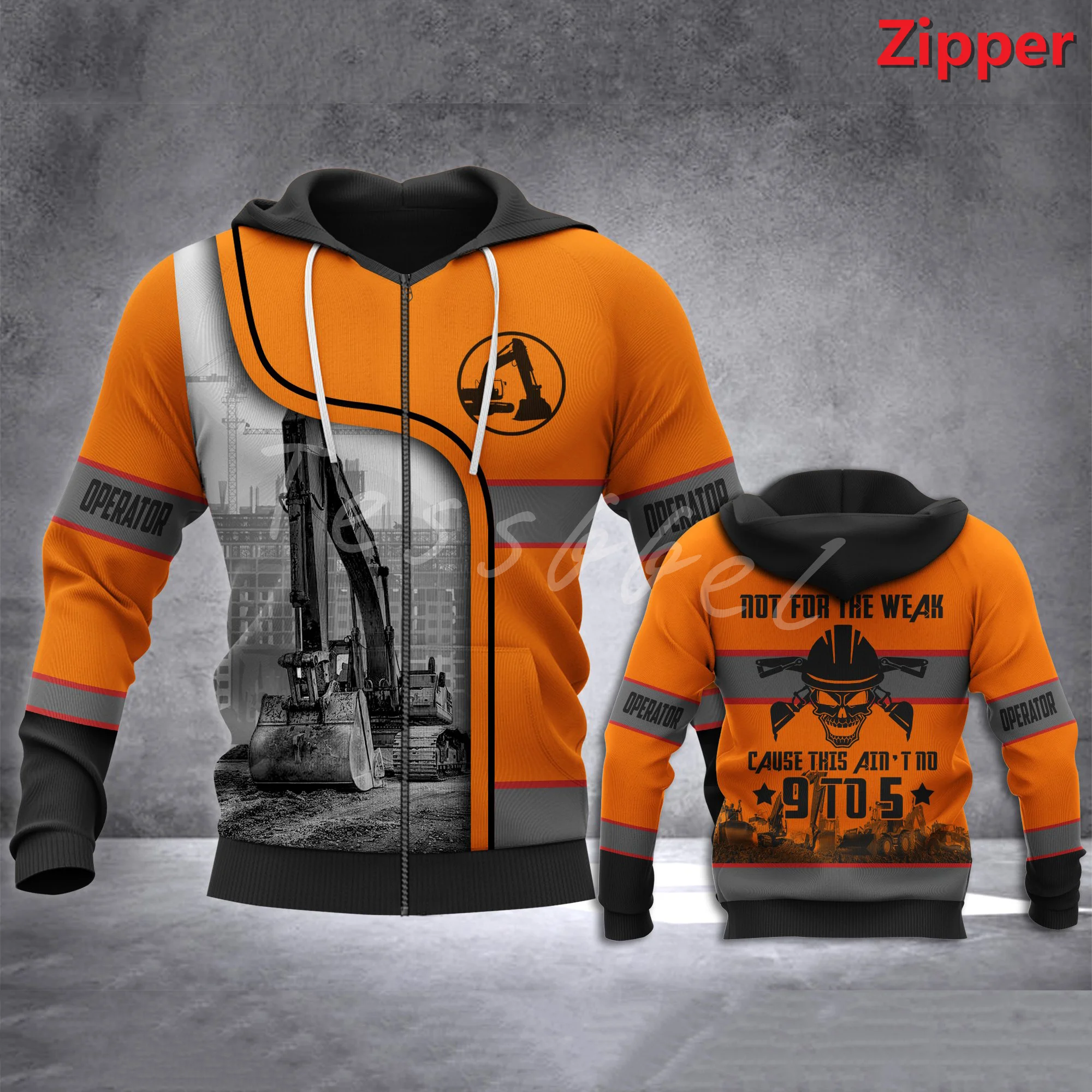 Tessffel экскаваторщика 3D с принтом модная мужская куртка для активного отдыха