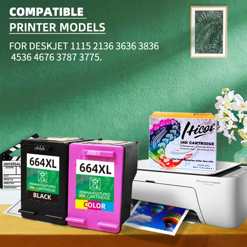 Картридж для HP 664XL 664 Deskjet 1115 2135 3635 2138 3636 3638 4535 4536 |