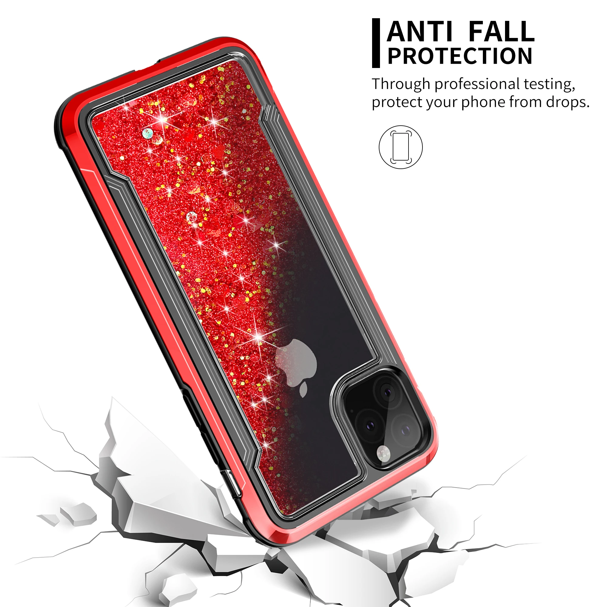 Роскошный блестящий жидкий зыбучий песочный чехол для телефона iPhone 11 Pro XS Max XR X