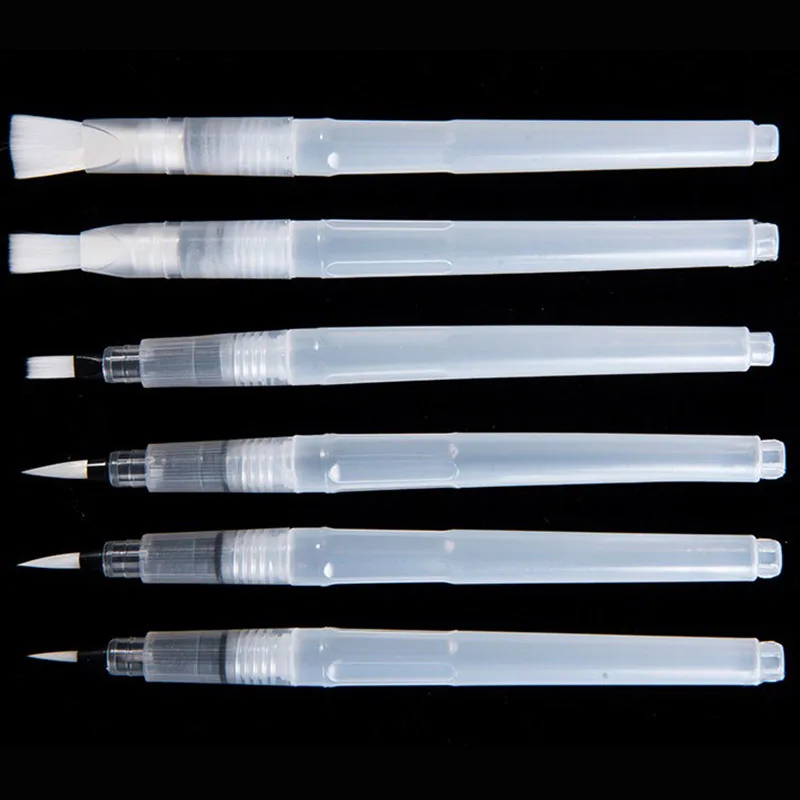 

6/12Pcs Portable Paint Brush Water Colors Brush Soft Water-colors Brush Pen Markers for Beginner Painting Drawing Art Supplies