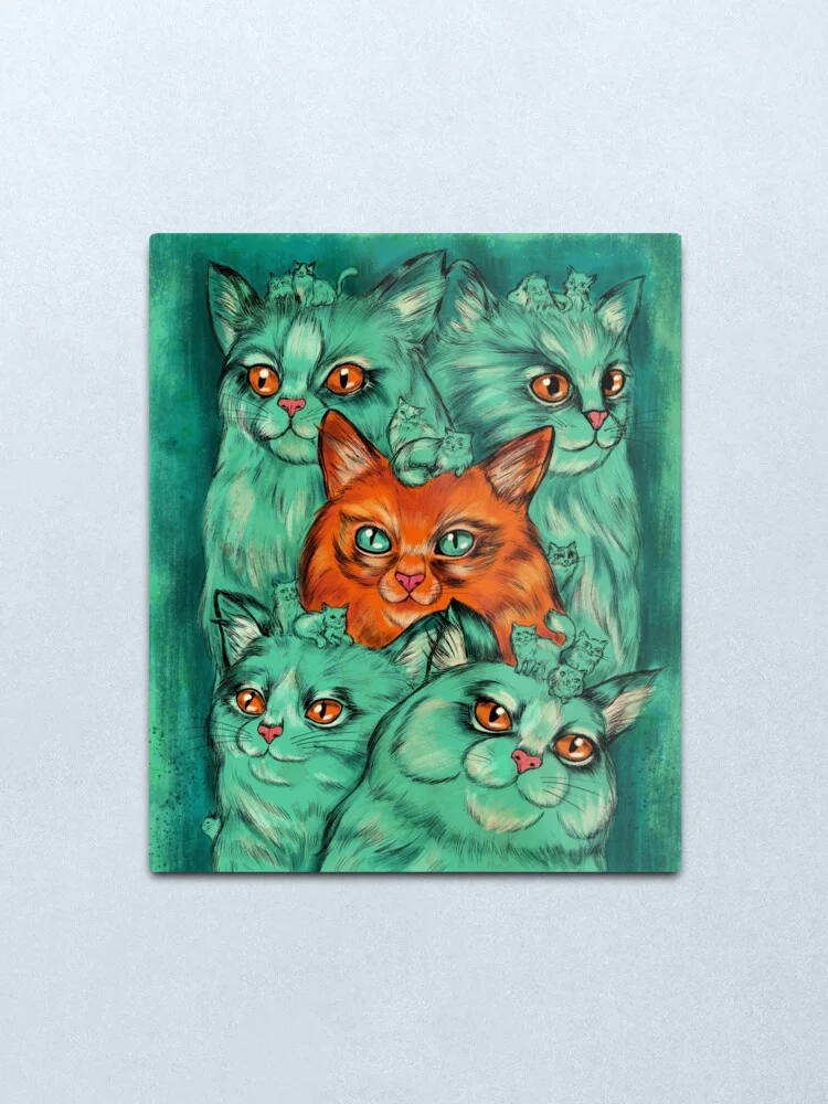 

Kitty Madness Metal Print Tin Sign Bar Home Wall Decor Metal Art Poster
