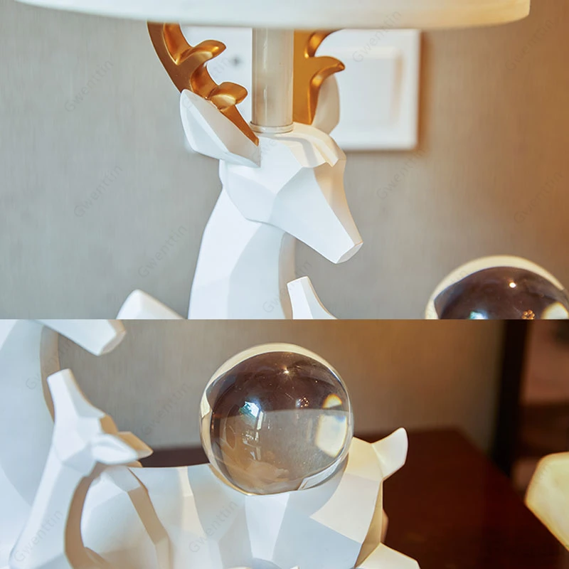 Настольная лампа из смолы скандинавский Настольный светильник для домашнего