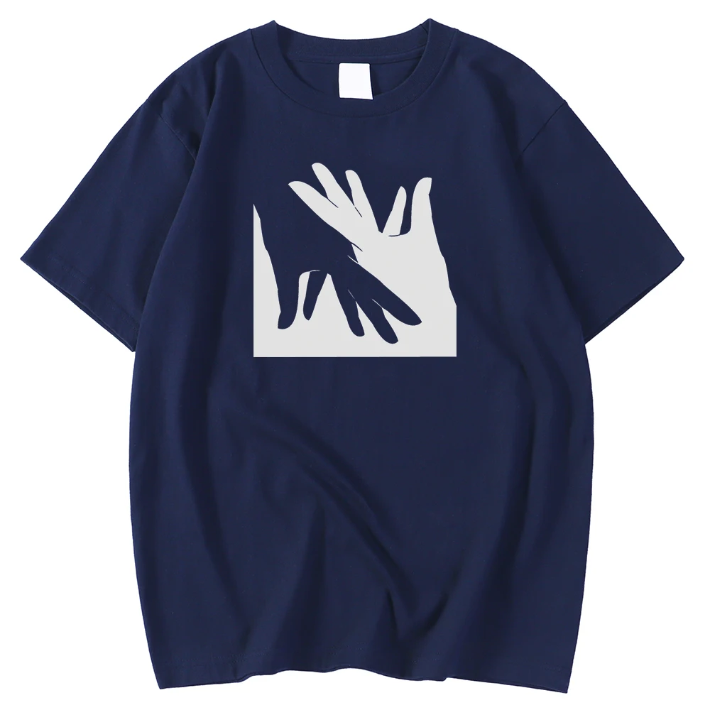 

Мужские футболки весна-лето 2021, модные футболки, белая повседневная одежда с креативным ручным принтом, Мужская футболка с обычными рукавам...