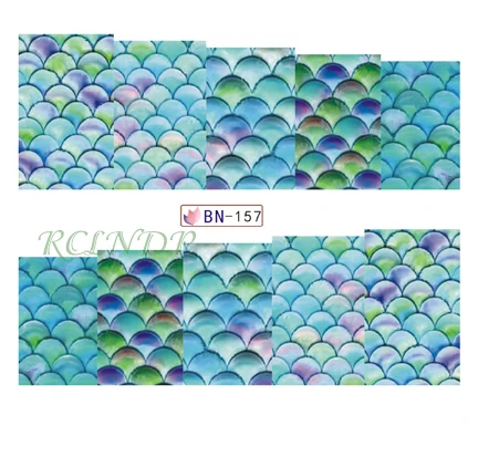 Наклейки для ногтей художественное украшение слайдер рыбьи весы клейкий дизайн