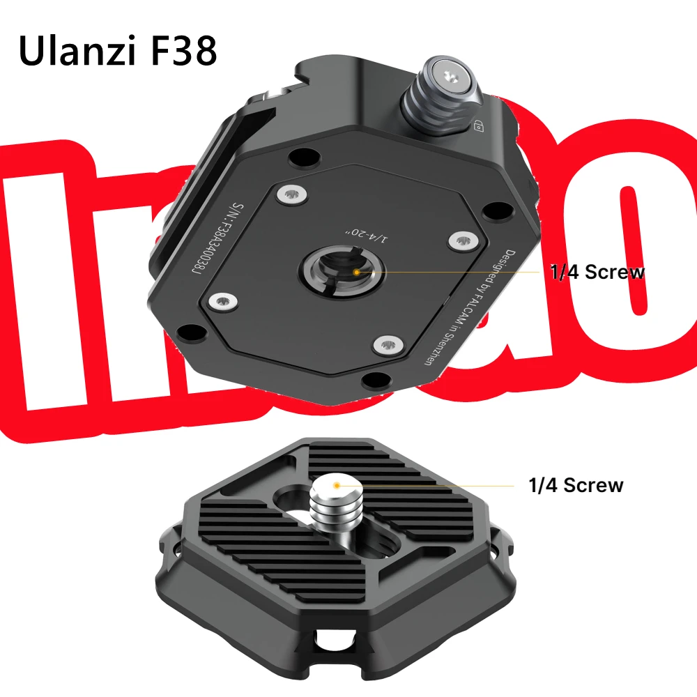

Ulanzi FALCAM F38 Universal DSLR Camera Gimbal Arca Swiss Quick Release Plate Clamp Quick Switch Kit Tripod Slider Mount Adapter