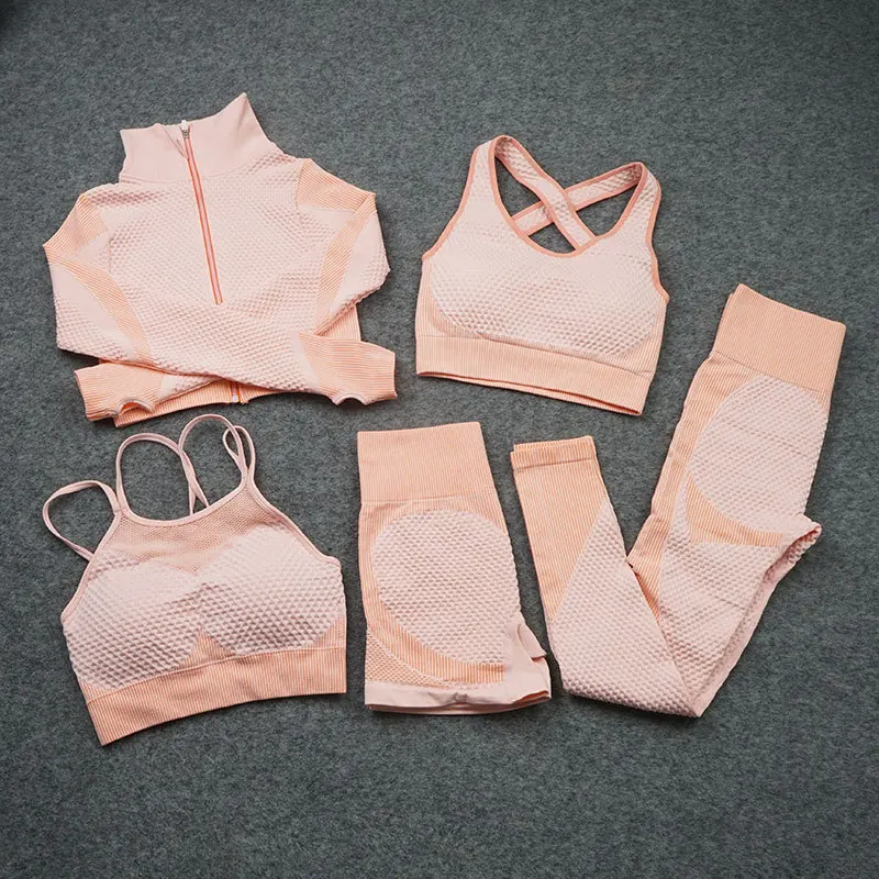 

Seamless Women's Yoga Set, Long Sleeve Yoga Suit, Women's Fitness Sports Yoga Suit, Women's Sports Fitness Suit, Running Suit