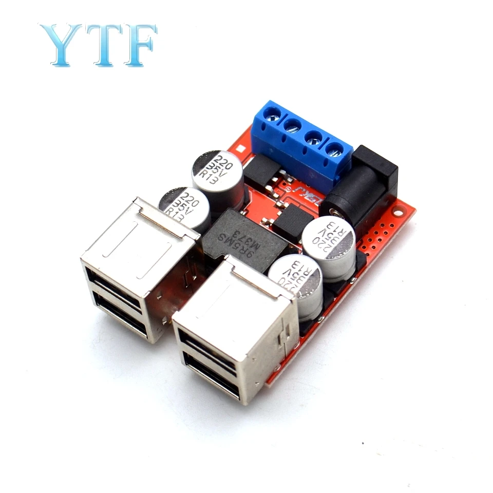 8V 35 В до 5 пост 8A источника питания понижающий модуль 4 портовый USB выход Android Apple